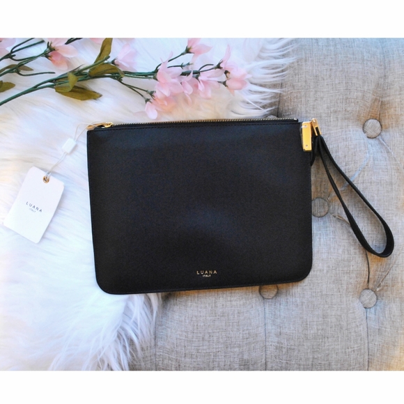 Luana Italy Handbags - NWT Black Luana Italy Wristlet